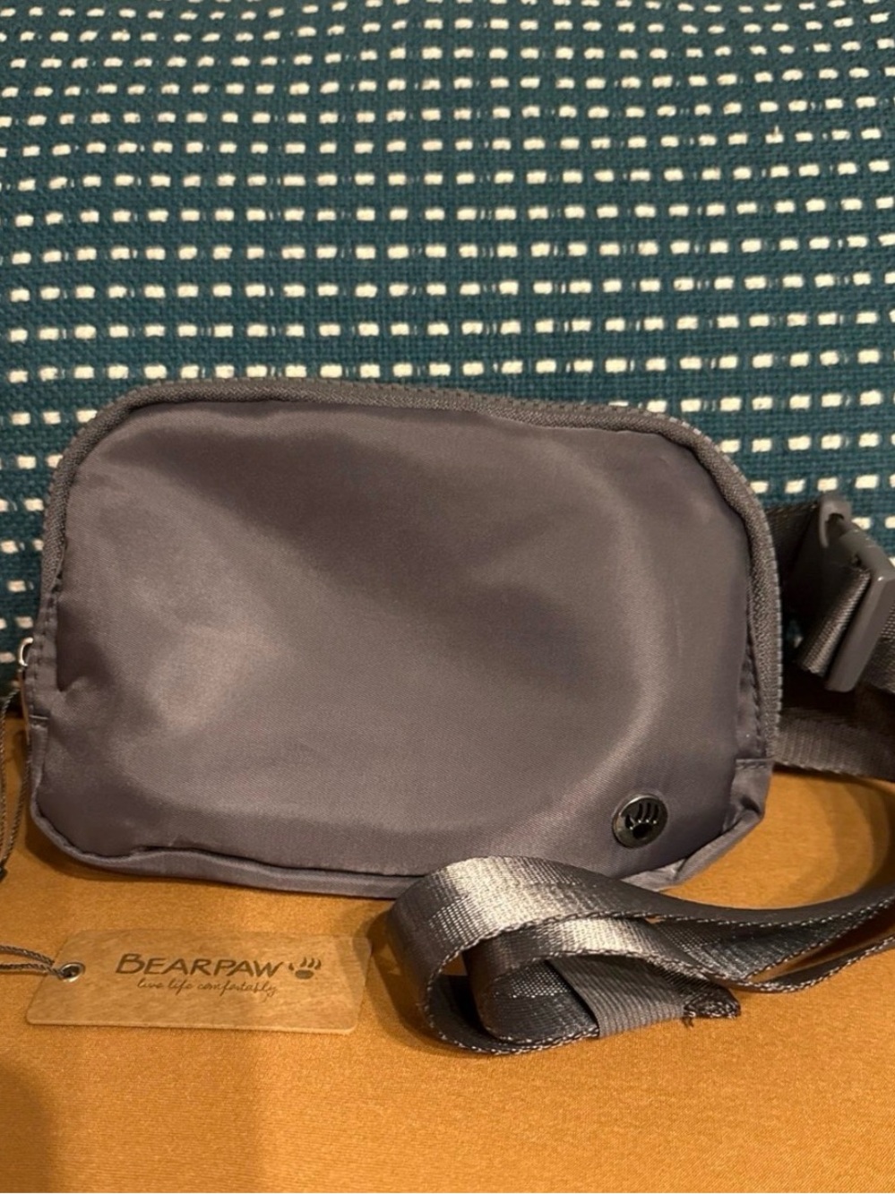 Bearpaw Small Crossbody Sling Bag in Charcoal Gray